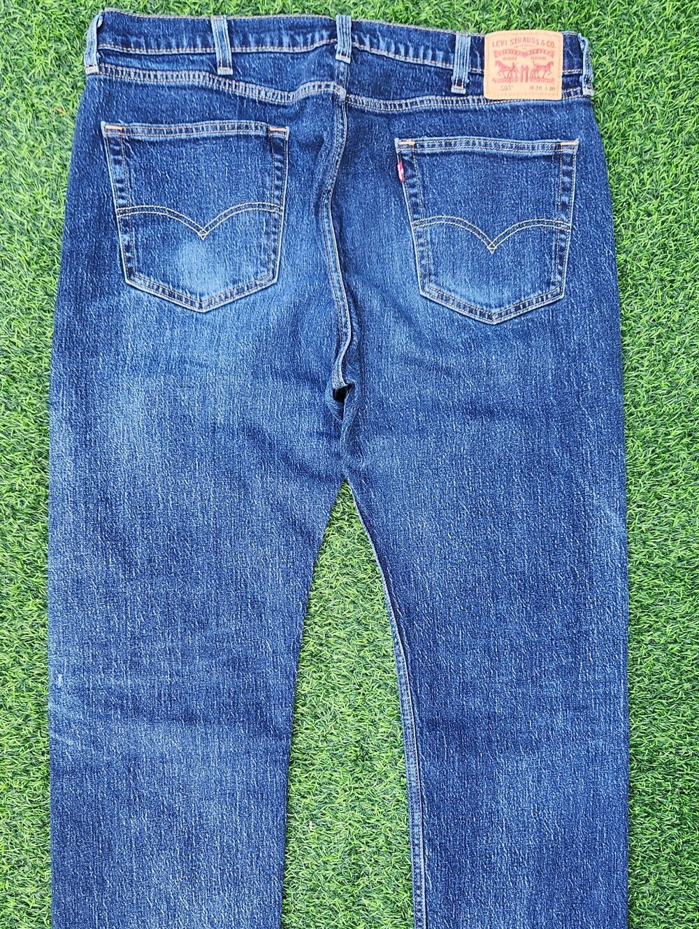 Levi's 505 Men's Blue Straight-Leg Jeans 38X30